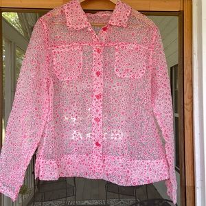 Pink sheer jacket